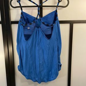 Lululemon cutout tank bra - royal blue - size 4